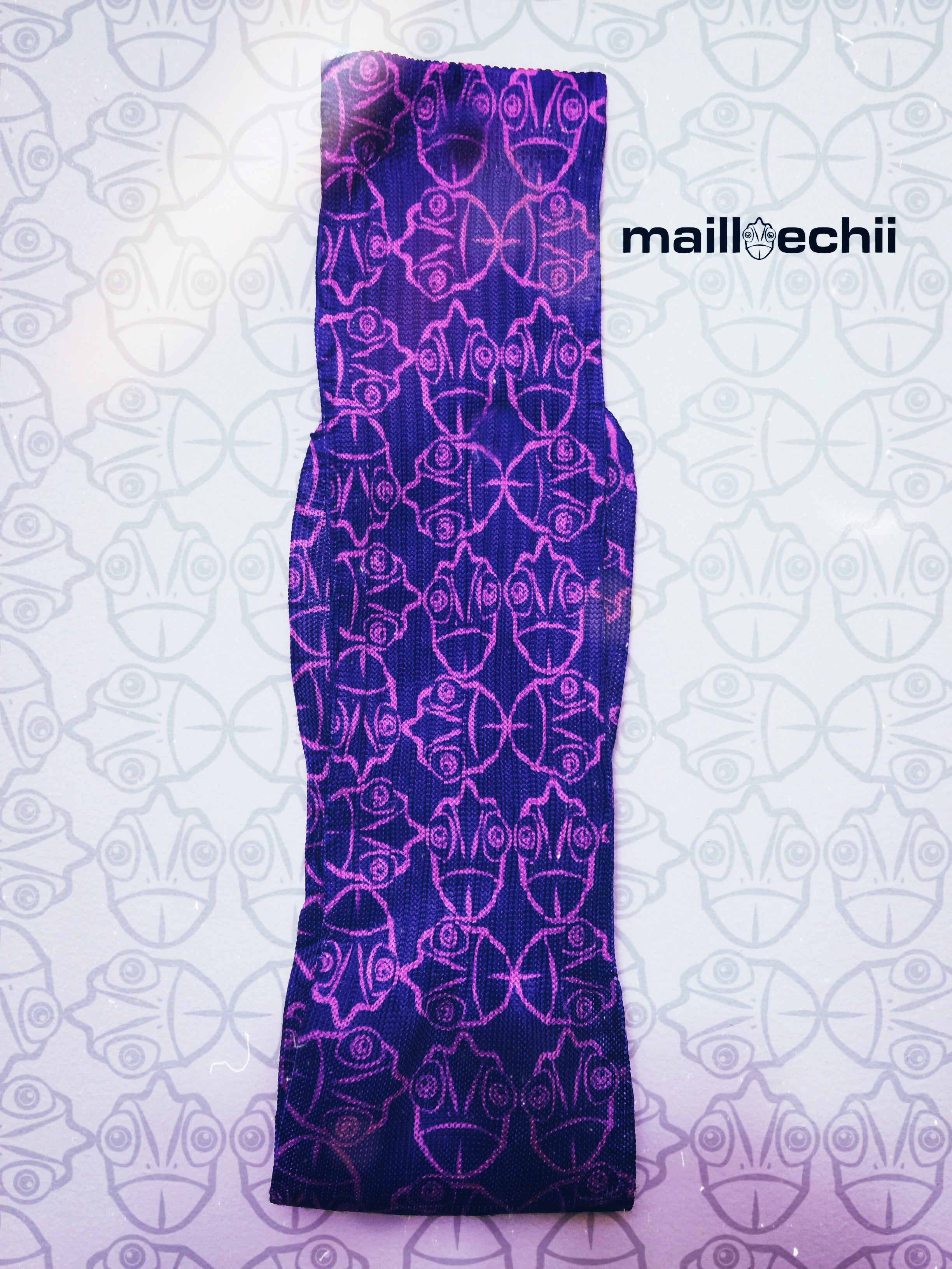 Color The Culture Designer Knee High Socks: Purple Colorway