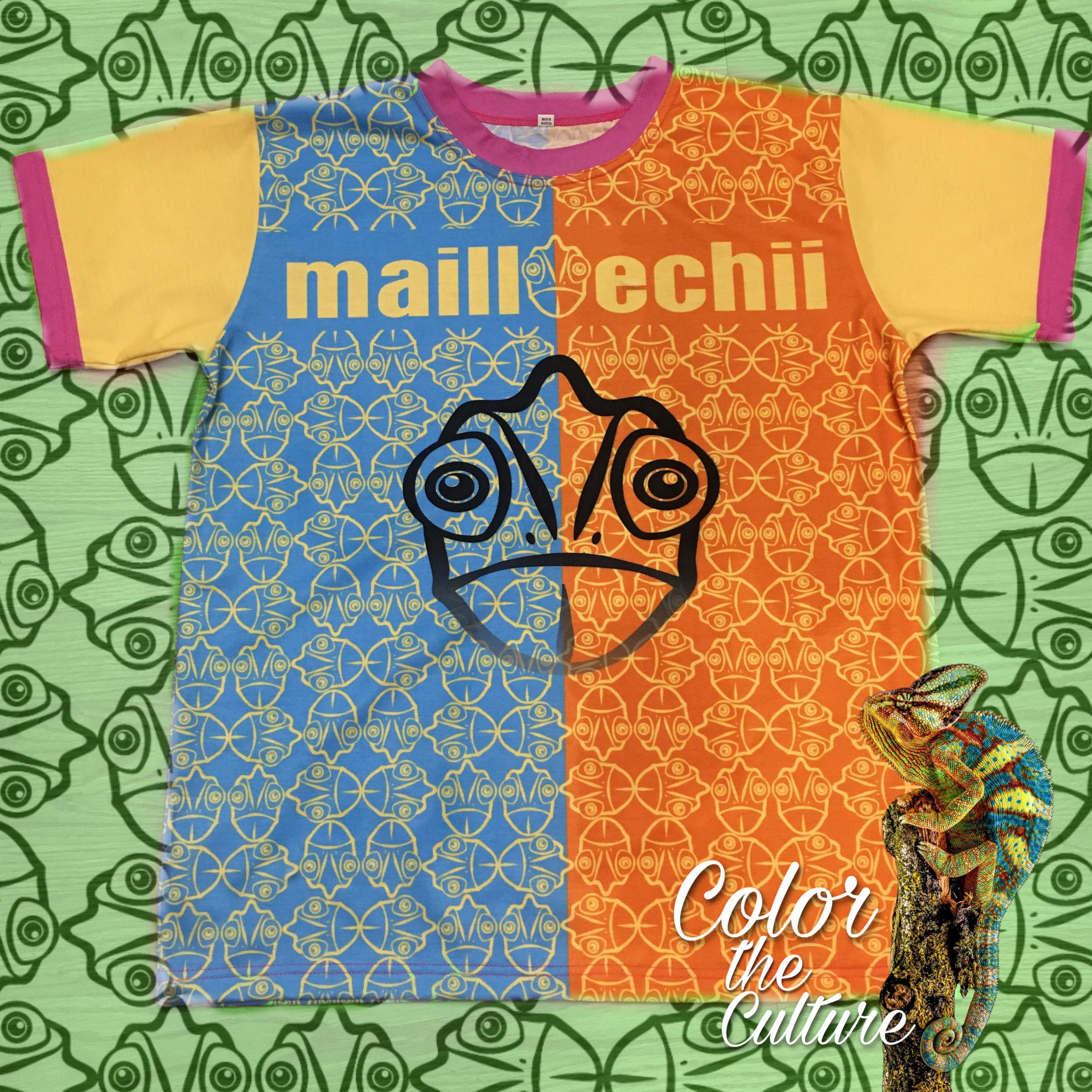 Orange Culture Tri-Color Tee By mailloechii