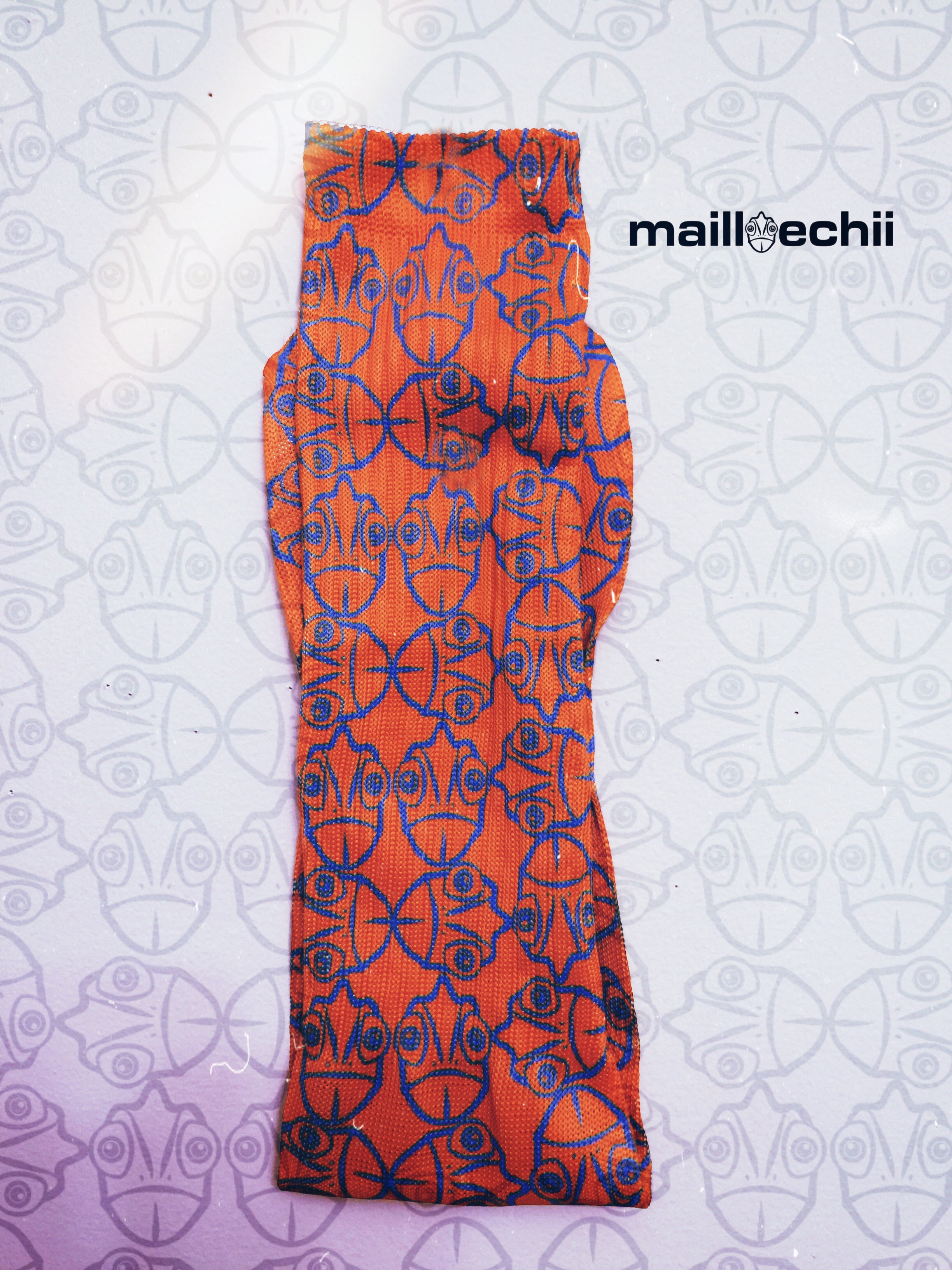 Color The Culture Designer Knee High Socks: Orange Colorway