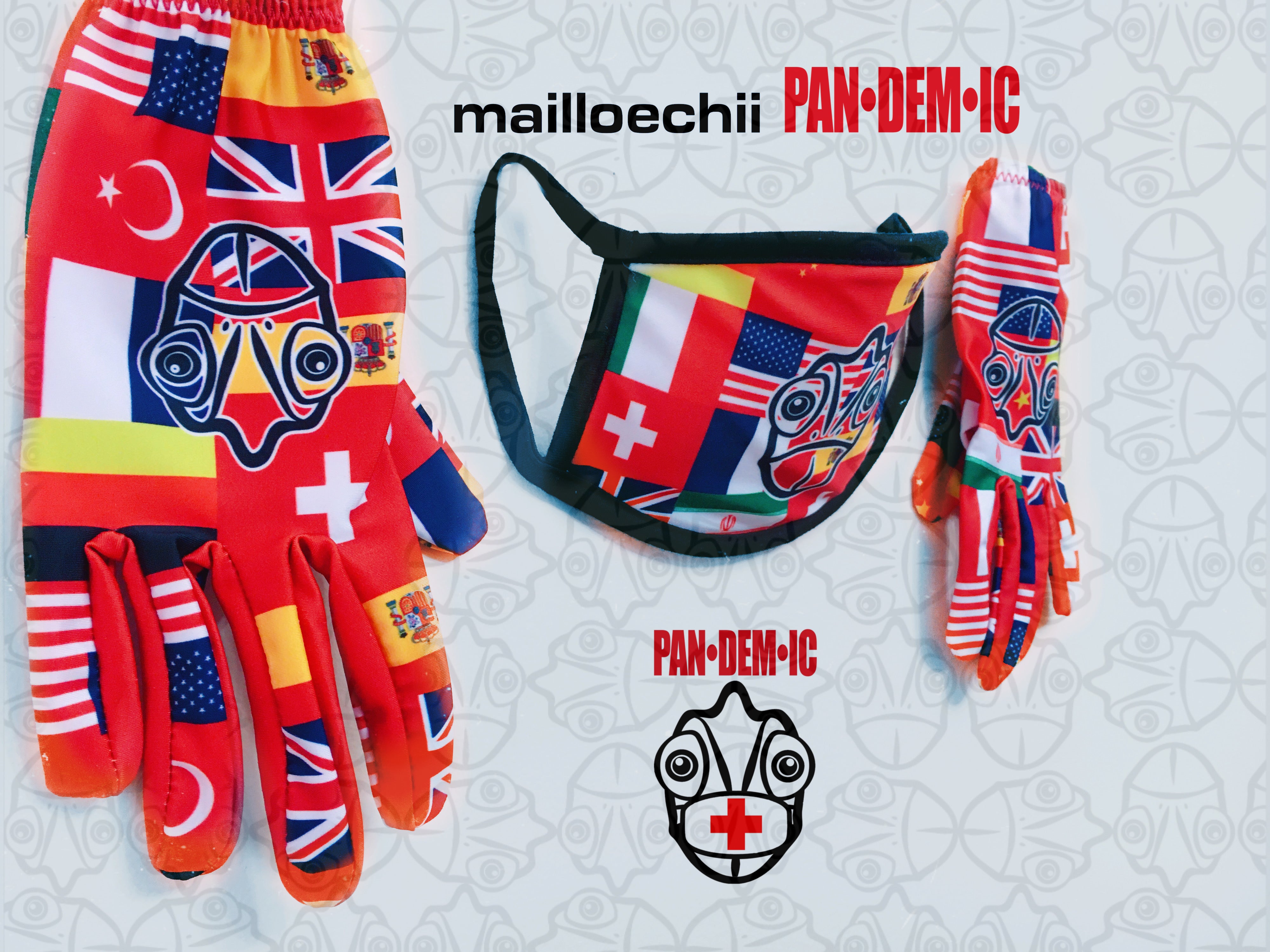 PANDEMIC MASK AND GLOVES SET COMBO by mailloechii