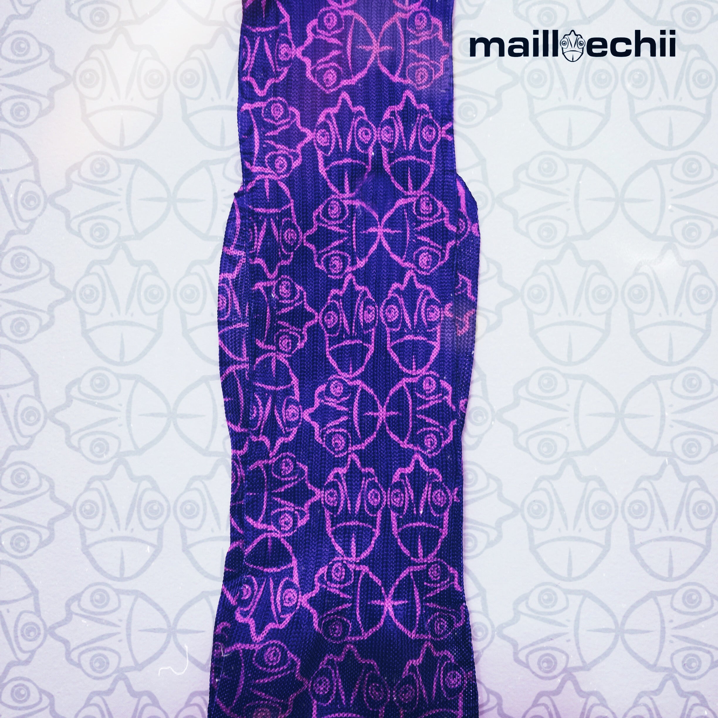 Color The Culture Designer Knee High Socks: Purple Colorway