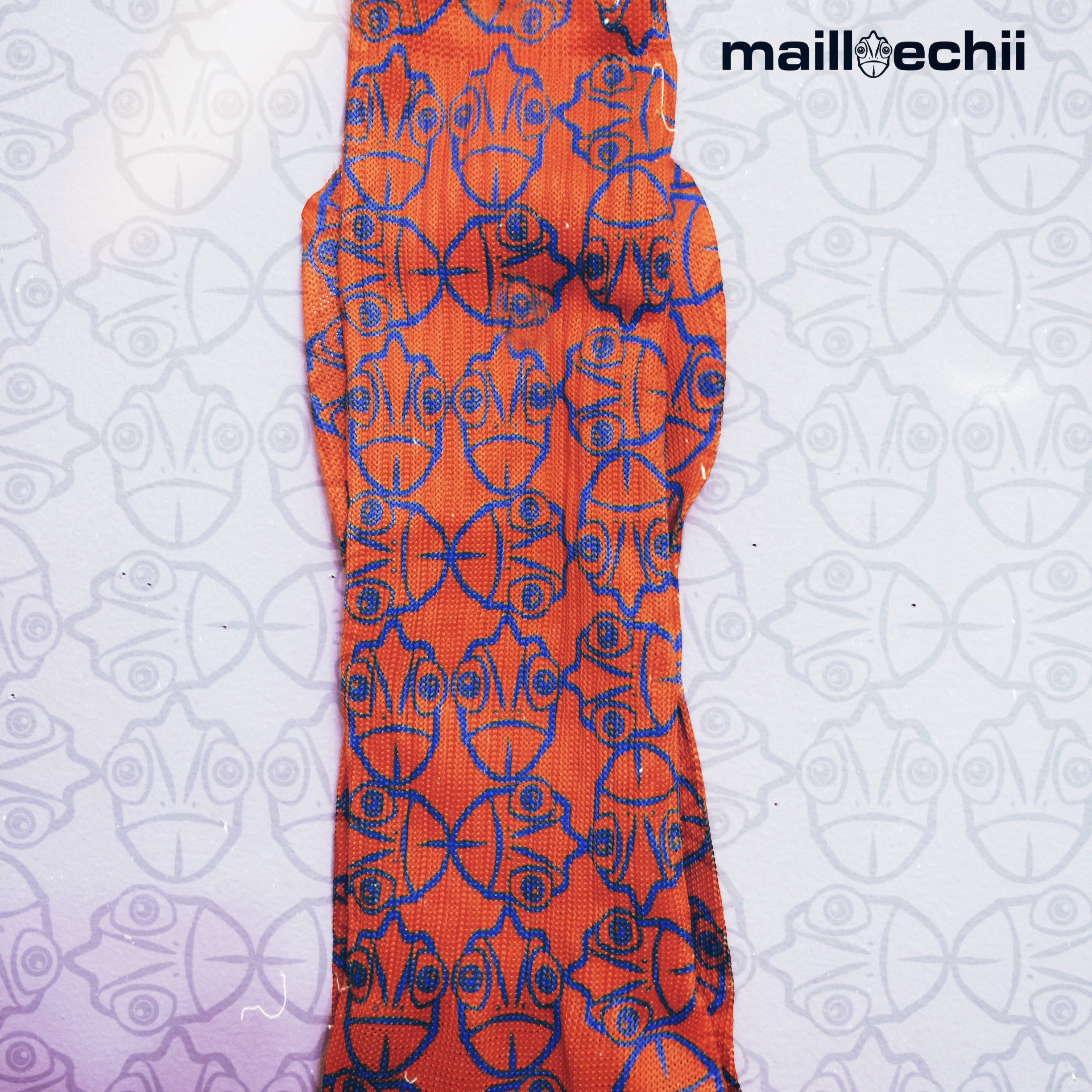 Color The Culture Designer Knee High Socks: Orange Colorway
