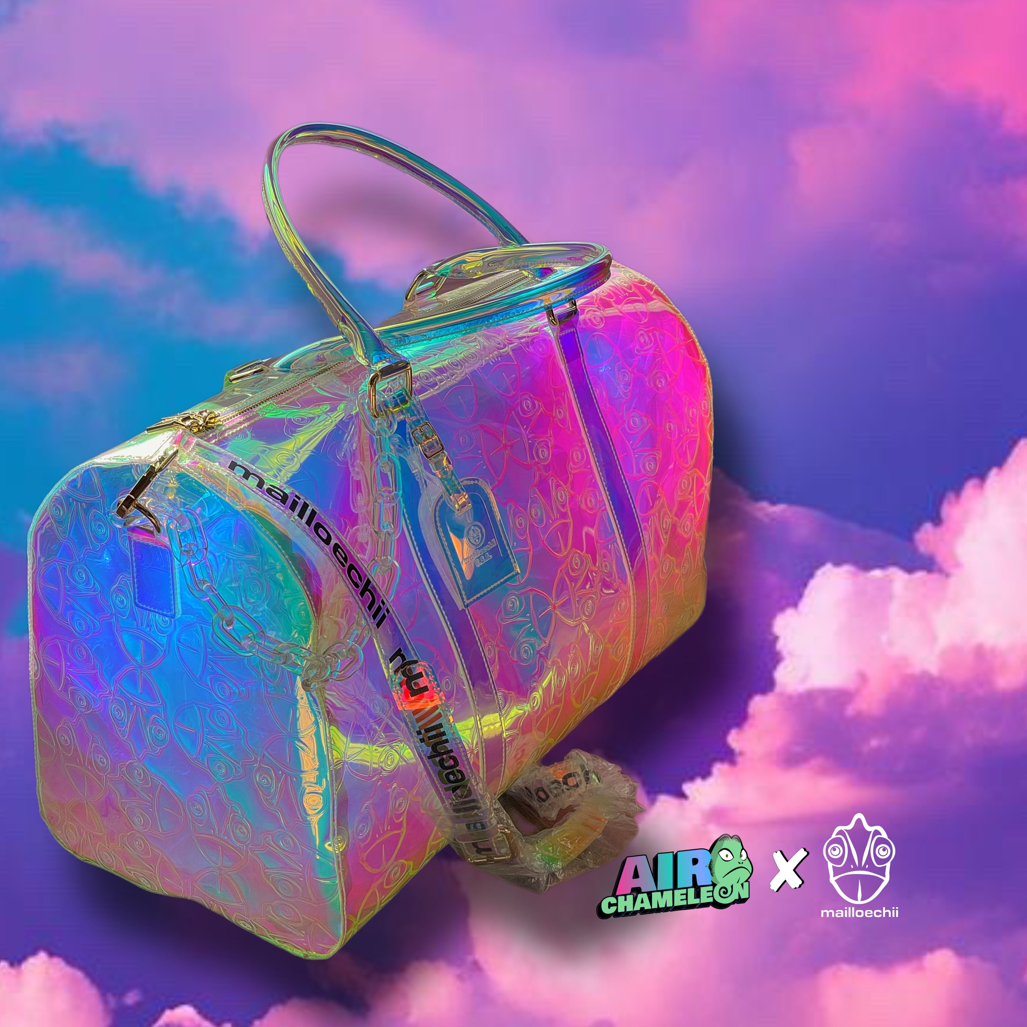 LV iridescent duffle bag  Louis bag, Pretty bags, Bags